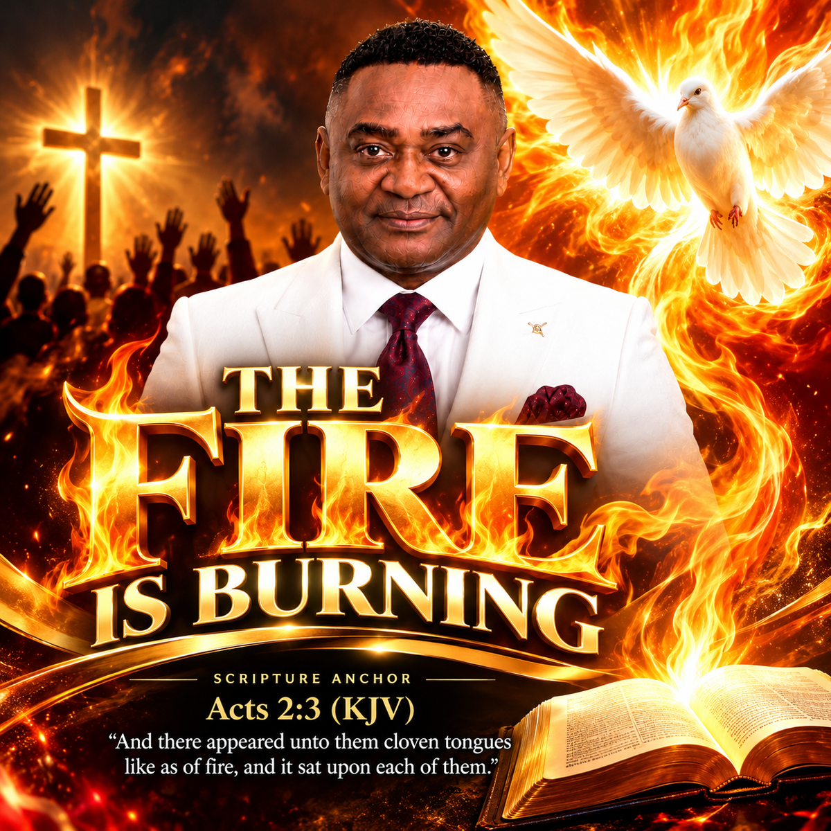 THE FIRE IS BURNING